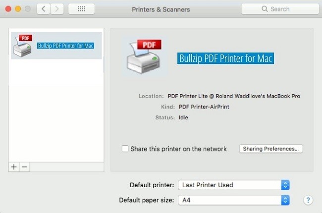 pdf printer for mac air